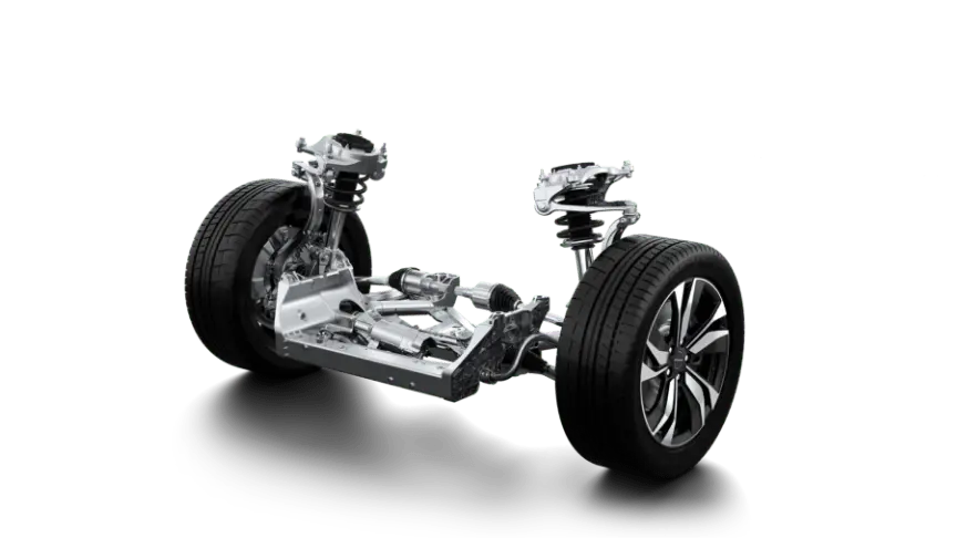 Frente de cuatro rótulas doble horquilla suspensión delantera Rendimiento antivuelco